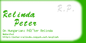 relinda peter business card